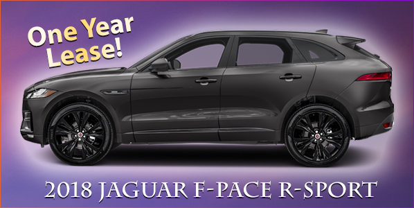 2018 Jaguar F-Pace R-Sport - One Year Lease!