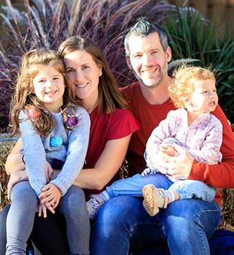 Neil runs for his daughter, Hadley,